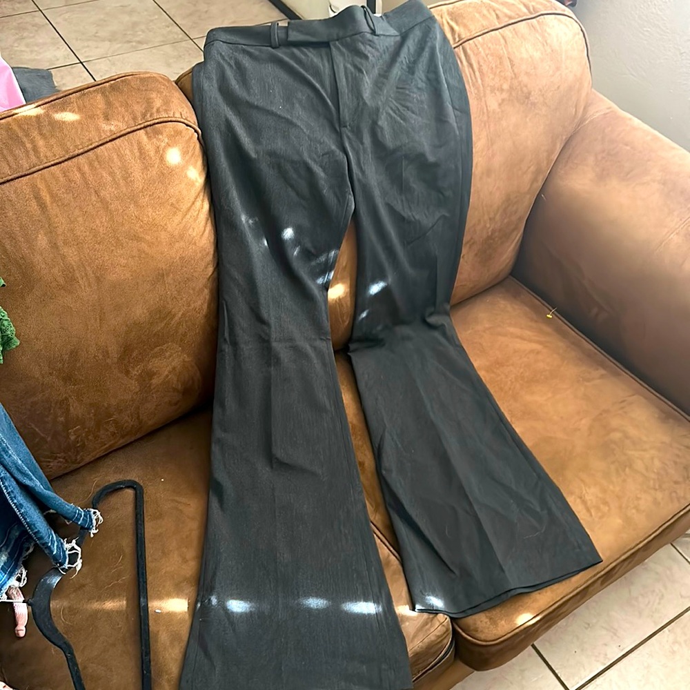 Zara Flare Dark Grey Trousers
